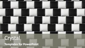  Presentation with illusion - Colorful slide deck enhanced with optical illusion parallel lines made backdrop and a gray colored foreground