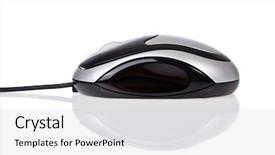  Presentation with optical - Audience pleasing presentation consisting of optical mouse with cord isolated backdrop and a light gray colored foreground