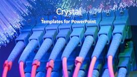  Presentation with network cable - Cool new PPT theme with tsaritsino palace - russian museum at moscow backdrop and a tawny brown colored foreground