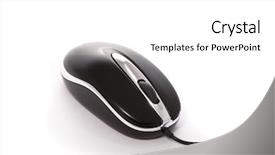  Presentation with optical - Amazing presentation theme having optical wheel mouse over white backdrop and a white colored foreground