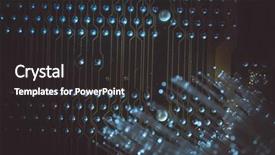  Presentation with fiber optics - Cool new slides with optics cables fibre connections telecomunications backdrop and a  colored foreground