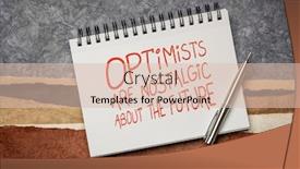  Presentation with inspirational abstract - Audience pleasing PPT layouts consisting of optimists-are-nostalgic backdrop and a lemonade colored foreground