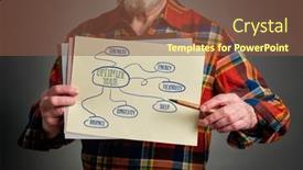  Presentation with personal development - Theme featuring optimize-your-strength-energy-flexibility background and a tawny brown colored foreground