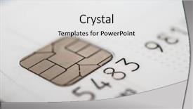  Presentation with credit card - Slides with options - close-up of a credit card background and a white colored foreground