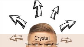  Presentation with opportunity - Audience pleasing presentation consisting of options - opportunity solutions and people concept backdrop and a coral colored foreground