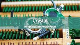  Presentation with vision lens - Amazing slides having optometry concept test glasses phoropter backdrop and a teal colored foreground