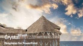  Presentation with hotel - Cool new presentation with opulent - colorful landscape with african hotel backdrop and a violet colored foreground