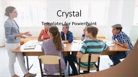  Presentation with listening - Slide set consisting of oracion - group of students listening background and a white colored foreground