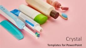  Presentation with skin care - Slides enhanced with oral-and-skin-care-products background and a lemonade colored foreground