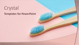  Presentation with skin care natural products - Presentation theme having oral-care-products-concept-two background and a lemonade colored foreground