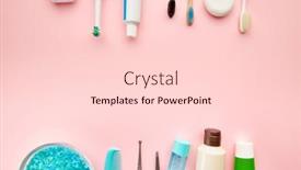  Presentation with different - Audience pleasing slides consisting of oral-care-products-different-toothbrushes backdrop and a lemonade colored foreground