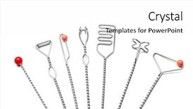  Presentation with communication - Cool new PPT theme with oral communication - set of instruments for speech backdrop and a white colored foreground