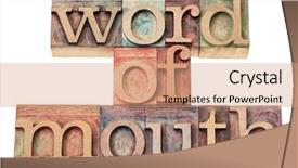  Presentation with mouth - Amazing slides having oral communication - word of mouth - isolated backdrop and a coral colored foreground