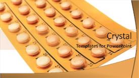  Presentation with oral contraceptive - Cool new PPT theme with oral contraceptive on white background backdrop and a yellow colored foreground