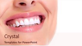  Presentation with beautiful black women smiling - Audience pleasing slide set consisting of oral health - beautiful woman smile backdrop and a lemonade colored foreground