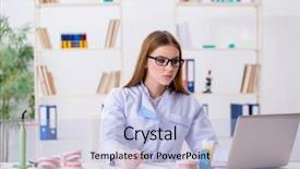  Presentation with dentistry - PPT theme with oral health education - dentistry student practicing skills background and a light blue colored foreground