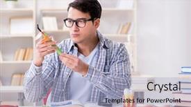  Presentation with medical student - Audience pleasing slide deck consisting of oral health education - medical student learning dentistry backdrop and a  colored foreground