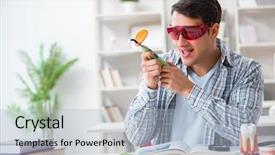  Presentation with medical student - Slide deck consisting of oral health education - medical student learning dentistry background and a light blue colored foreground