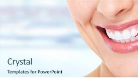  Presentation with beautiful black women smiling - Slide deck enhanced with oral hygiene - beautiful woman smile background and a cool aqua colored foreground