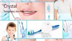  Presentation with healthy - Amazing presentation design having oral hygiene - collage of photographs backdrop and a lemonade colored foreground