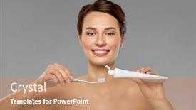  Presentation with oral hygiene - Theme enhanced with oral-hygiene-dental-care background and a coral colored foreground