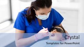  Presentation with oral hygiene - Cool new theme with oral hygiene kisds - medicine dentistry and healthcare concept backdrop and a  colored foreground
