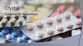  Presentation with pharmacy - Audience pleasing presentation design consisting of paracetamol - medicine healthcare and pharmacy concept backdrop and a mint green colored foreground