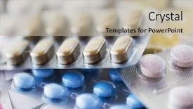  Presentation with pharmacy - Colorful PPT theme enhanced with paracetamol - medicine healthcare and pharmacy concept backdrop and a mint green colored foreground