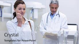  Presentation with report - Audience pleasing slide deck consisting of oral reading - woman suffering from toothache while backdrop and a lemonade colored foreground