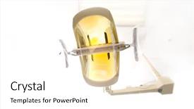  Presentation with oral surgery - Presentation design consisting of oral surgery - dentist light or lamp background and a  colored foreground