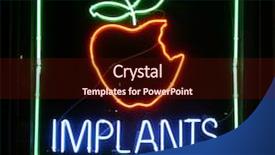  Presentation with neon - Cool new slides with oral surgery - neon sign series implants backdrop and a wine colored foreground