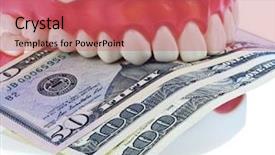  Presentation with oral surgery - Colorful slides enhanced with oral surgery - teeth backdrop and a coral colored foreground