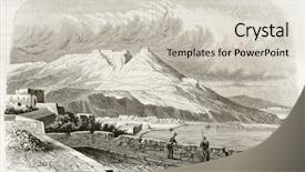  Presentation with view of the old port - Slides featuring oran old view algeria created background and a lemonade colored foreground