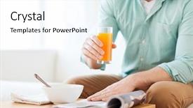  Presentation with news - Colorful theme enhanced with orange - home news food drinks backdrop and a white colored foreground