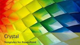  Presentation with multicolor - Audience pleasing PPT theme consisting of orange abstract - multicolor backdrop and a yellow colored foreground