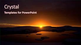  Presentation with orange abstract - Colorful theme enhanced with orange abstract - summer sunset in antarctica beautiful backdrop and a wine colored foreground