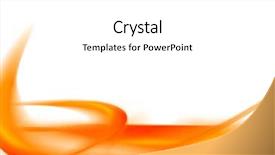  Presentation with orange abstract - Slide deck enhanced with orange abstract composition background and a white colored foreground