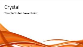  Presentation with orange curve - Slides with orange abstract curve background background and a white colored foreground