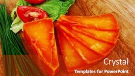  Presentation with cheddar - Presentation theme consisting of severely dried - orange aged delicious cheddar cheese background and a crimson colored foreground