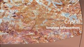  Presentation with blue and orange - Slide deck featuring orange and blue rusty surface background and a coral colored foreground