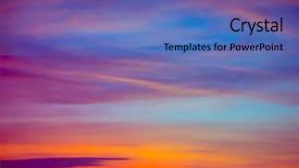  Presentation with party orange color - Beautiful slide set featuring orange and yellow colors sunset backdrop and a teal colored foreground