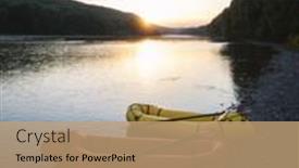  Presentation with rubber - Slides consisting of orange-and-yellow-packrafts-rubber background and a coral colored foreground