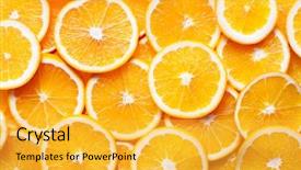  Presentation with orange - Colorful presentation enhanced with orange background backdrop and a yellow colored foreground