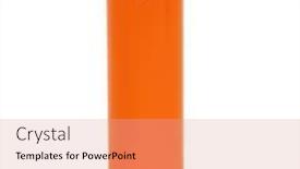  Presentation with battery - Colorful theme enhanced with orange battery with positive and negative signs backdrop and a coral colored foreground