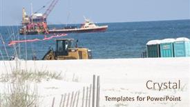  Presentation with oil spill - 