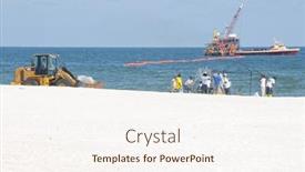  Presentation with oil spill - 