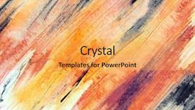  Presentation with watercolour - Slide set featuring orange black yellow watercolour 4 background and a yellow colored foreground