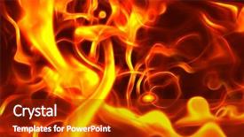  Presentation with fire - Audience pleasing slides consisting of orange blast - computer generated fire like texture backdrop and a  colored foreground
