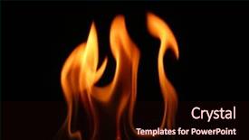  Presentation with tongue - PPT layouts featuring orange blast - figure of fire tongue background and a  colored foreground