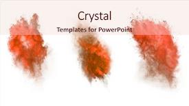  Presentation with dust - Colorful PPT layouts enhanced with orange blast - freeze motion of red dust backdrop and a lemonade colored foreground